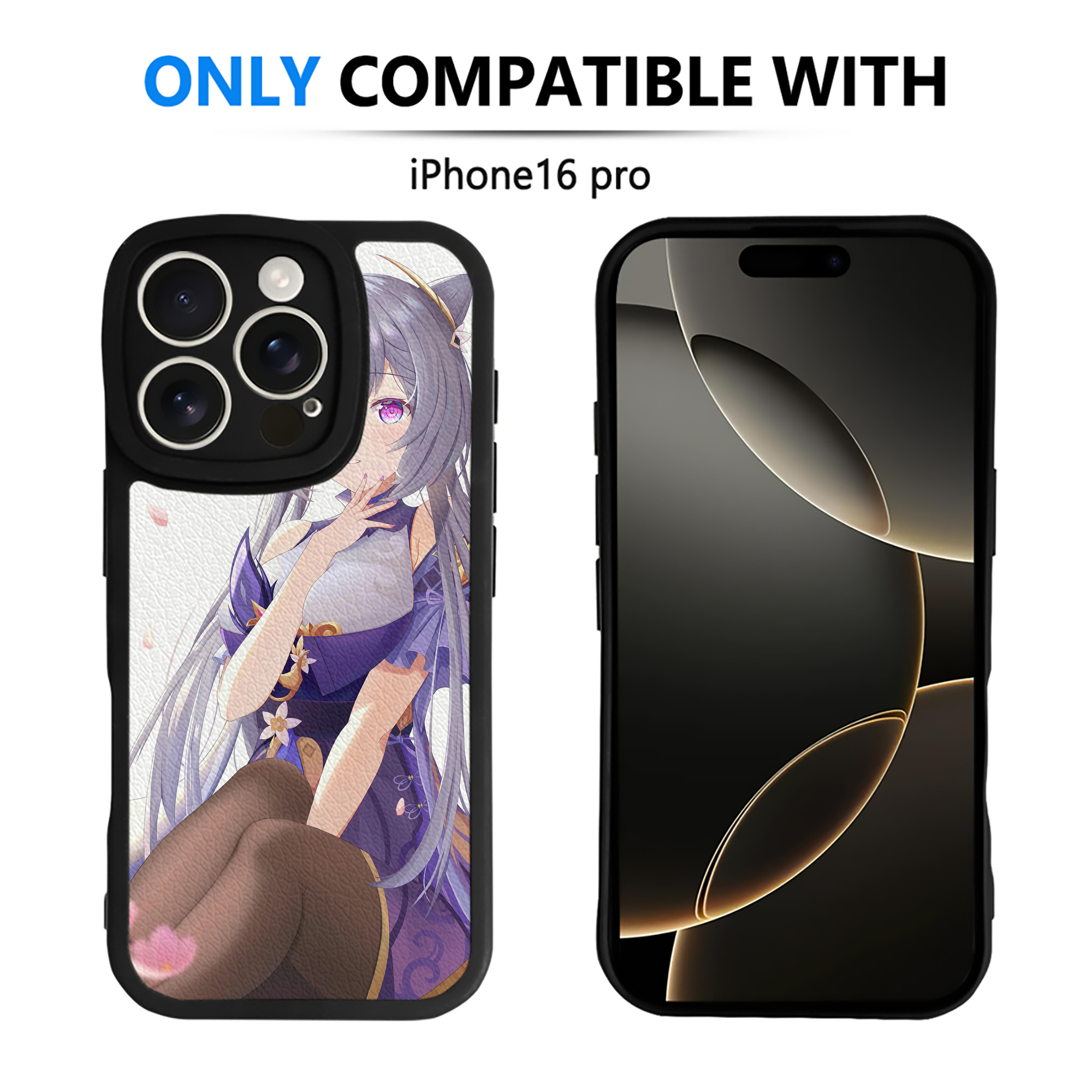 げんし神 genshin 【iPhone 16シリーズ対応】シリコンスマホケース（レザー調） 材質：シリコン